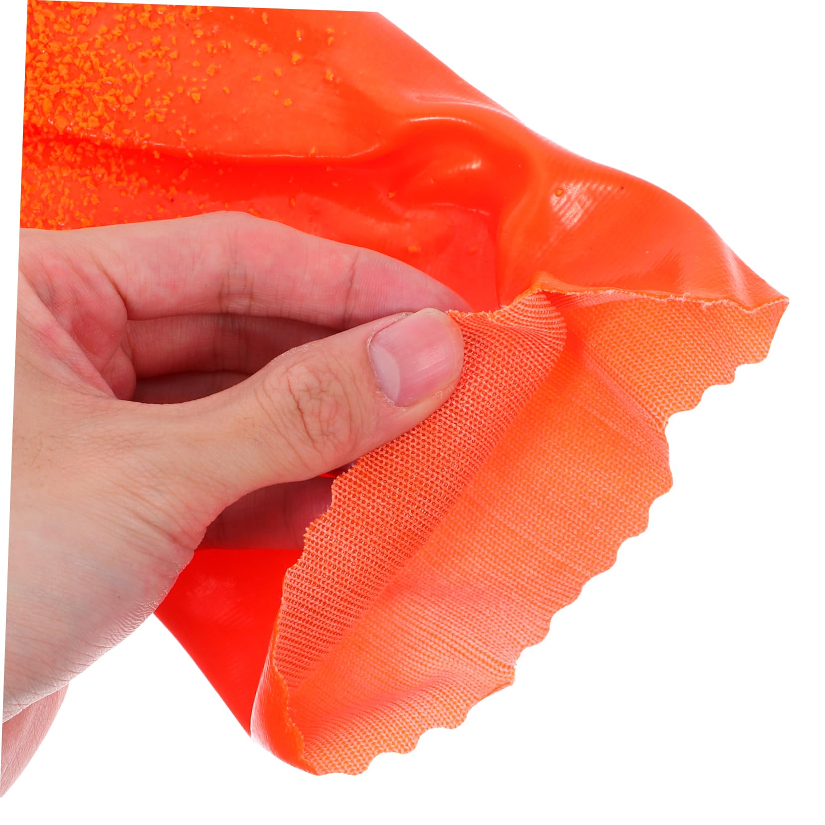 TEHAUX 6 Guantes Impermeables Largos para Limpieza de Desagües Resistentes al Desgaste para Uso Industrial y Doméstico Guantes de Trabajo de Caucho Antideslizantes para de Drenajes