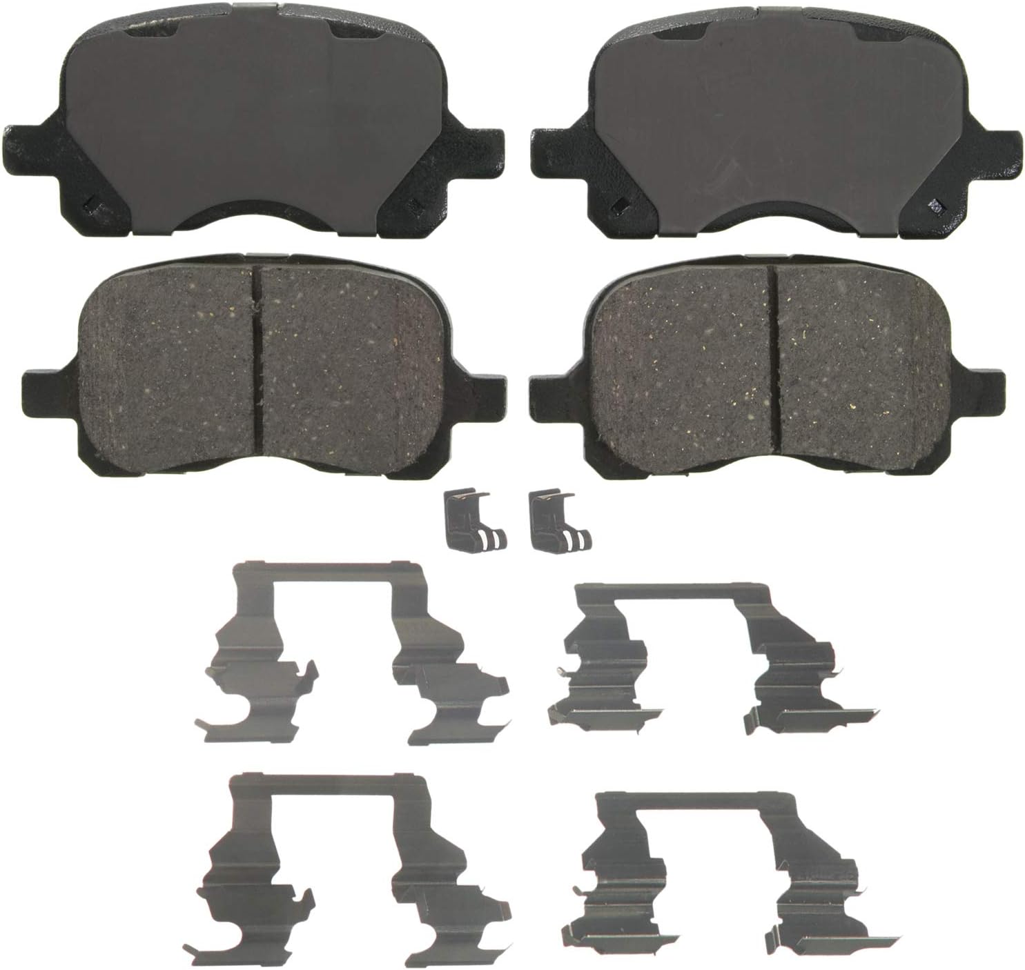 Wagner QS ZD741 Ceramic Front Brake Pads for 1998-2002 Toyota Corolla & Chevy Prizm - Quiet, Smooth Stops