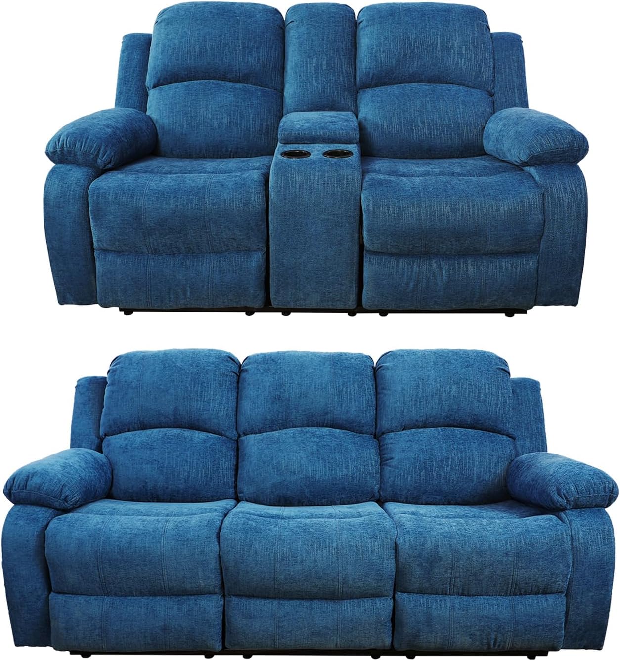 SIENWIEY Reclining Sofa for Living Room Furniture,Blue
