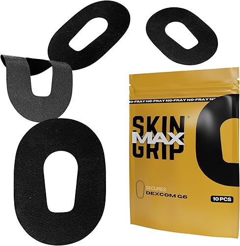 Miniatura 1 de Skin Grip Parches adhesivos para Dexcom G6 CGM (paquete de 20), impermeables y resistentes al sudor durante 10-14 días, cinta adhesiva precortada,