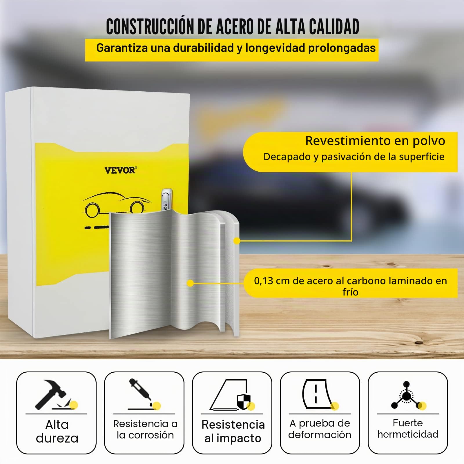 VEVOR Caja de Estación de Carga Tesla 70x50x25 cm Caja de Cable para Exteriores Organizador de Cables IP32 Impermeable a Prueba de Polvo Caja eléctrica de Acero en Rollo frío para Conector de Pared