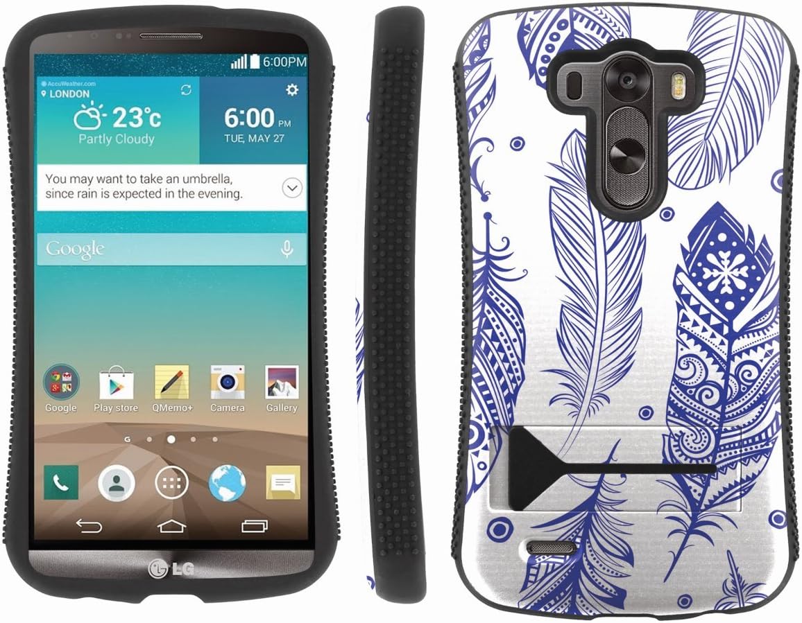 [ArmorXtreme] Hybrid ShockProof Armor KickStand Case (Blue Faither) for LG G3