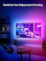 Vista 4 de LED Lights for TV, 19.68ft LED Backlights for 65-80in TV, RGB TV Backlight with Music Sync Bluetooth APP and Remote Control TV Lights Strip USB