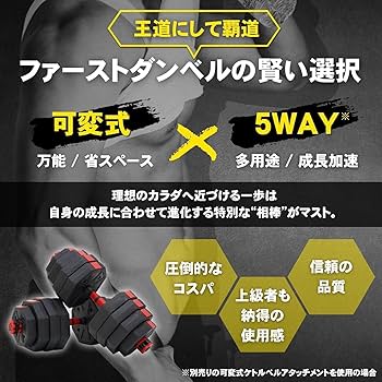 steadyの可変式ダンベル 可変式クロームダンベル スチール製 2.5kg 5kg 7.5kg 10kg 15kg