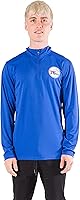 Vista 2 de Ultra Game Mens NBA Official Quarter Zip Long Sleeve Pullover T-Shirt