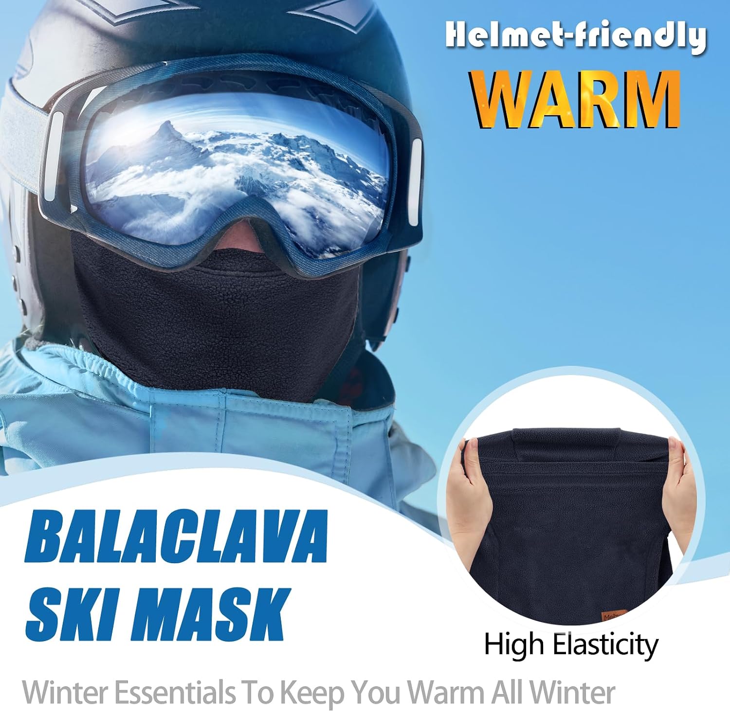 Winter Balaclava Ski Mask for Men Women - Windproof Thermal Face Mask for Snowboard Cycling Running for Cold Weather image 4