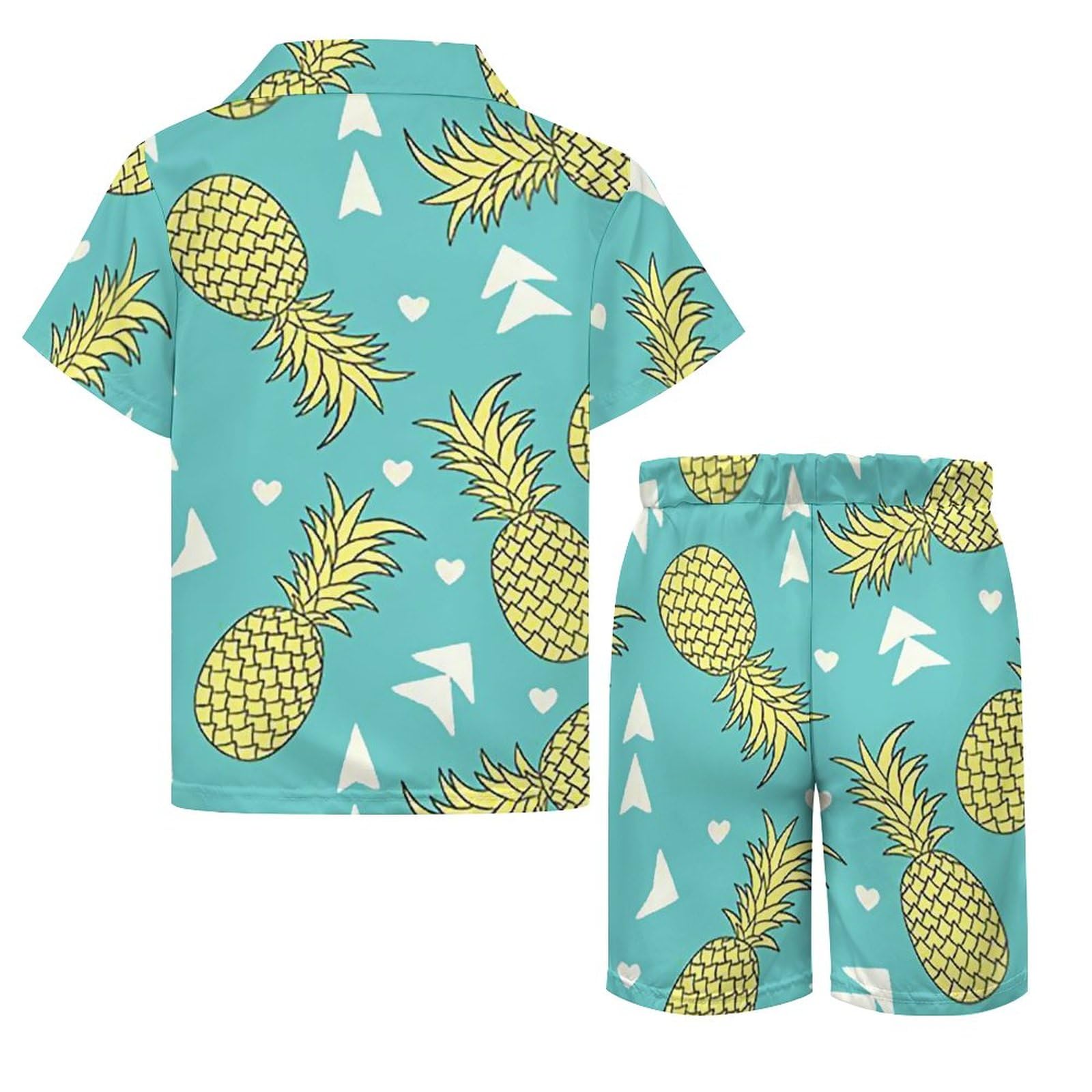 Amazon.co.jp: キッズ セットアップ シャツスーツ パイナップル柄