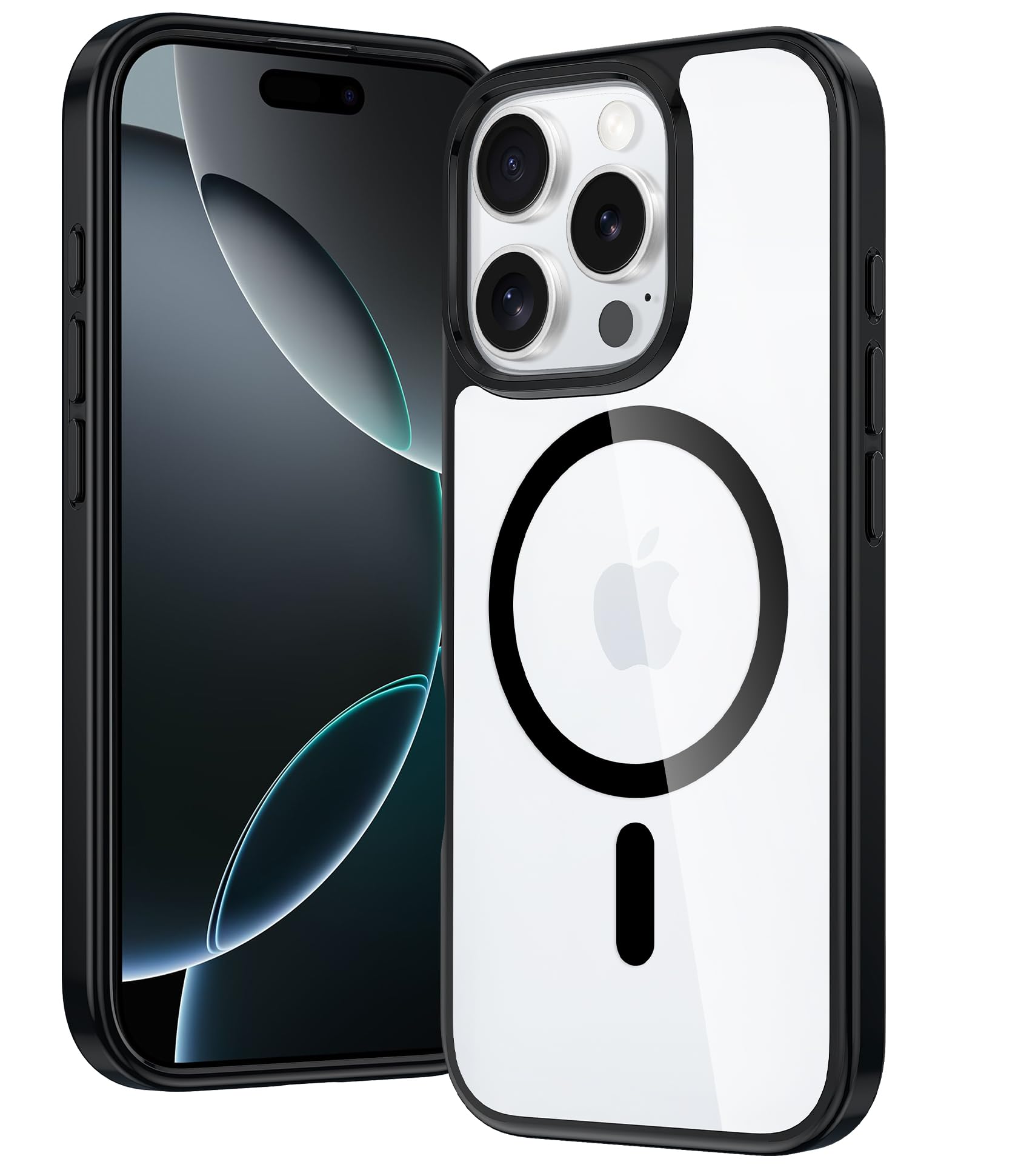 Amazon.co.jp: FNTCASE iPhone 16 Pro ケースマグセーフ クリア 米軍MIL規格 耐衝撃 落下防止黄変防止 ...