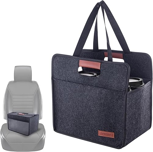 Portabebidas para 6 tazas con asa, reutilizable, aislado, soporte para bebidas para automóvil, plegable, portátil, para viajes y entregas