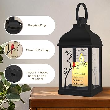 Memorial Lantern, Sympathy Gifts for Loss of Loved One/Mother/Father