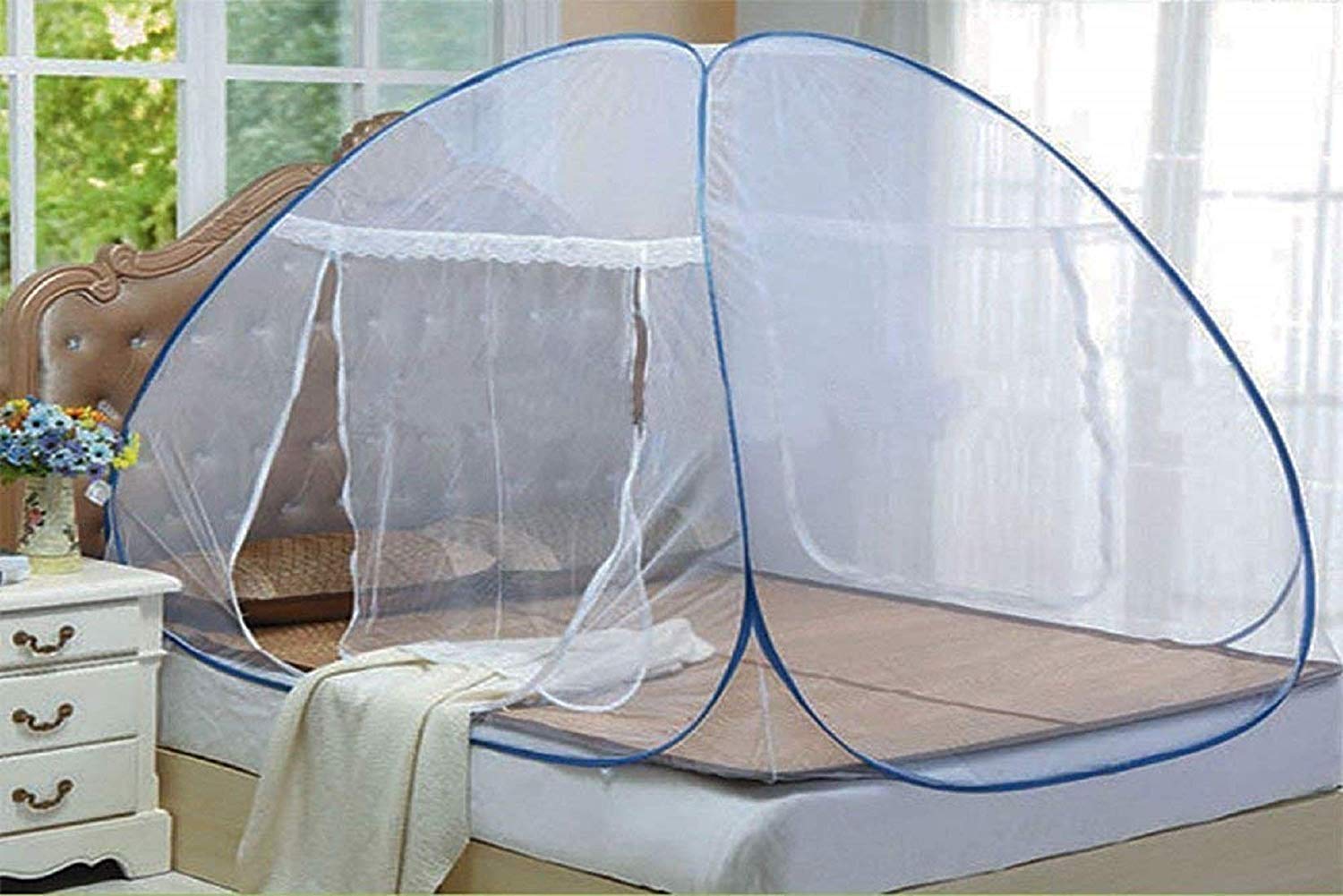 See full amazon price history chart for Styleys Mosquito Net for Bed Foldable Polyester Double Bed Mosquito Net Machardani (Blue_S1009) Styleys Mosquito Net for Bed Foldable Polyester Double Bed Mosquito Net Machardani (Blue_S1009) (B07H862WDC) Amazon Price History, Amazon Price Tracker