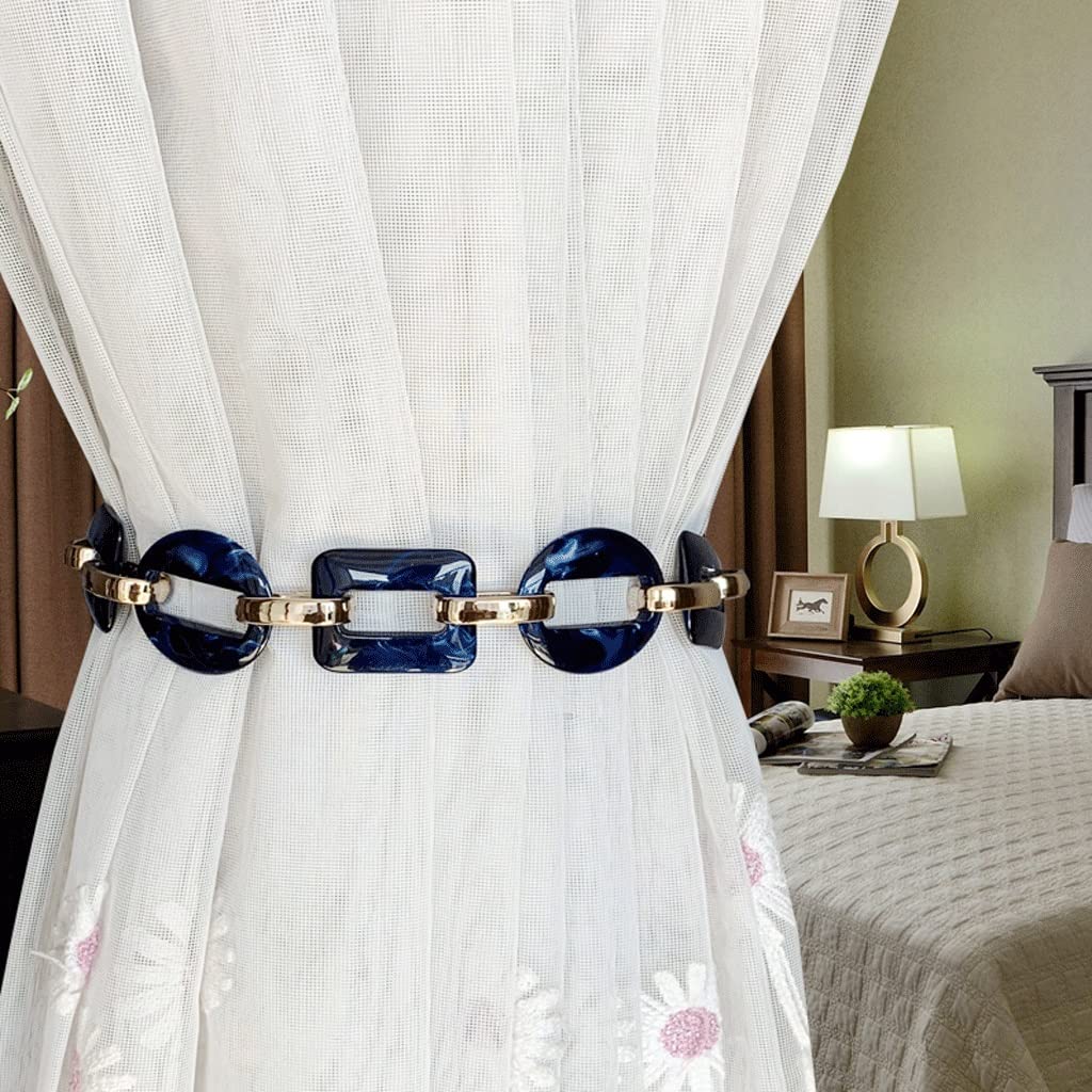 Alzapaños para Cortinas, 2 Unidades, Cortina Duradera De Resina, Alzapaños Modernos para Cortinas, Frenillo Decorativo para El Hogar Y La Oficina