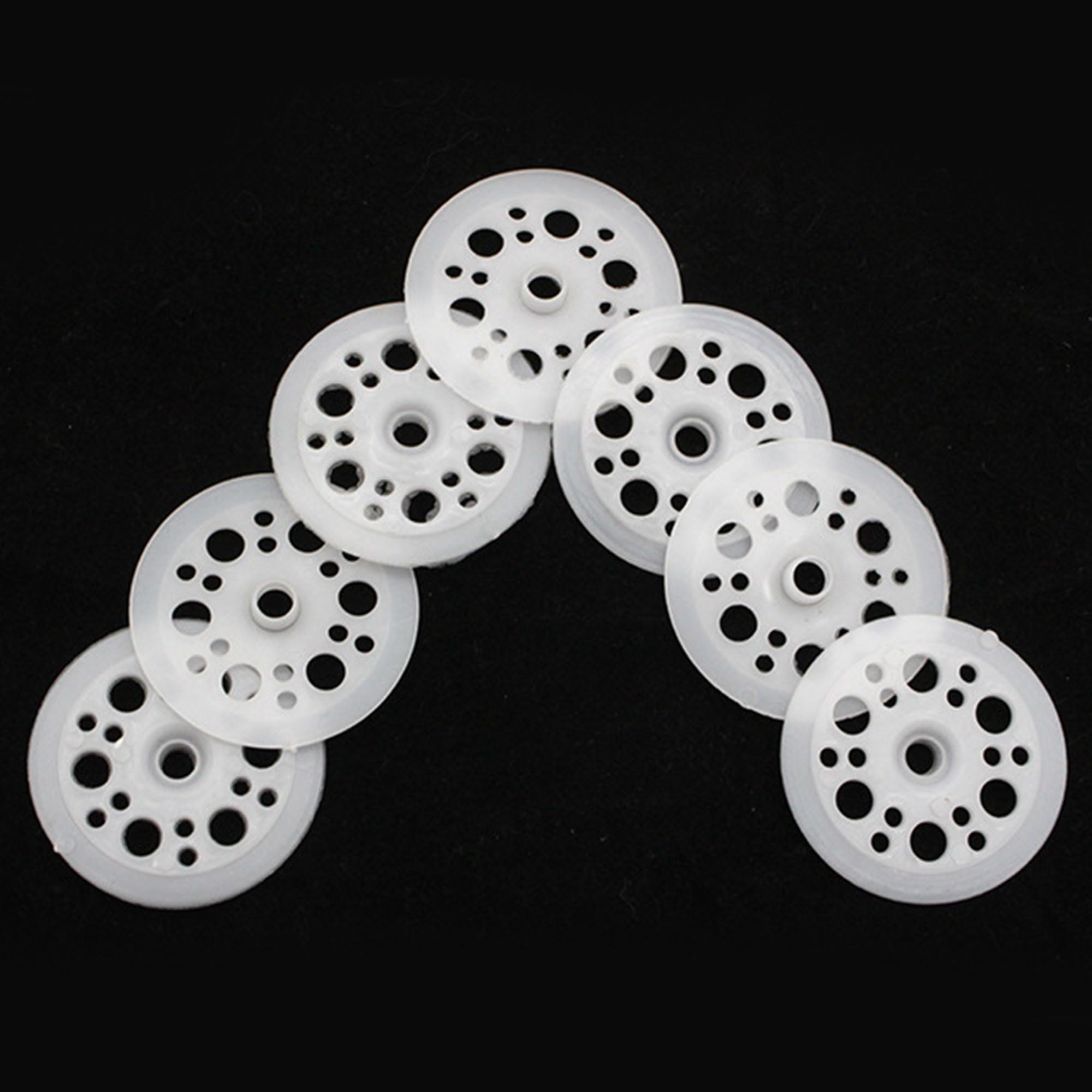 100 rondelle in plastica da 46 mm, rondelle in polipropilene e schiuma per il fissaggio e il supporto di pannelli isolanti in schiuma