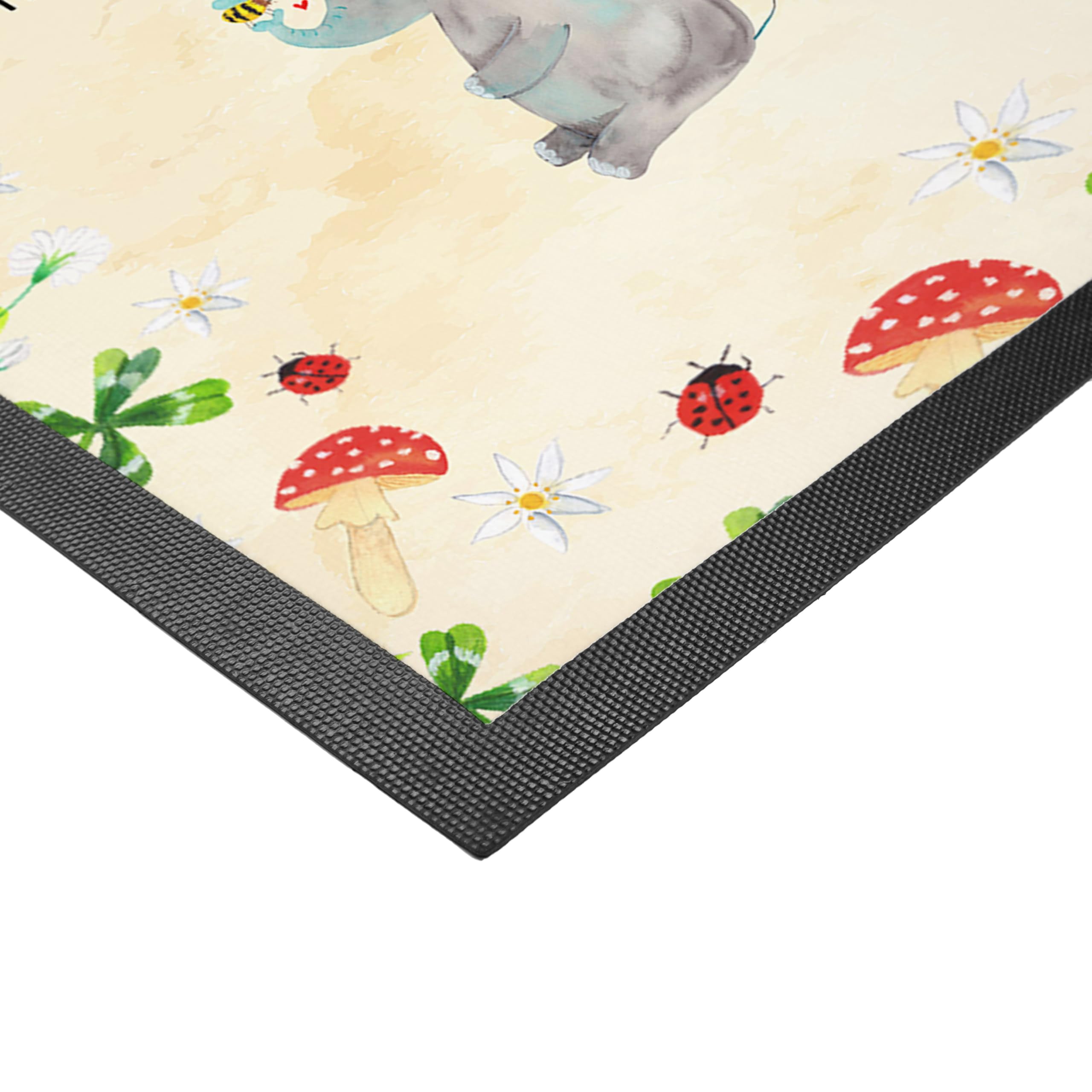 Mr. & Mrs. Panda Fußmatte mit eigenem Foto Elefant Biene 40 x 60 cm - Geschenk, Liebesspruch, Bild, Personalisierte, Lustige Sprüche, Liebe, Hochzeitsgeschenk, Heiratsantrag