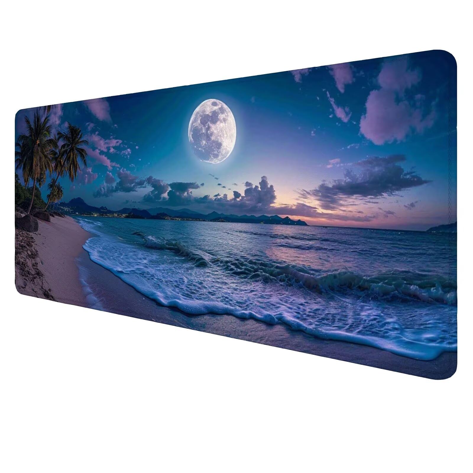 Podkładka pod mysz plaża duża mata na biurko gracz krajobraz podkładka pod mysz XXL 1600 x 800 x 3 mm niestandardowa podkładka pod mysz, ochraniacz na biurko matowe akcesoria biurowe, do domu