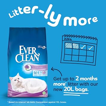 Ever Clean Lavender Clumping Cat Litter 20L