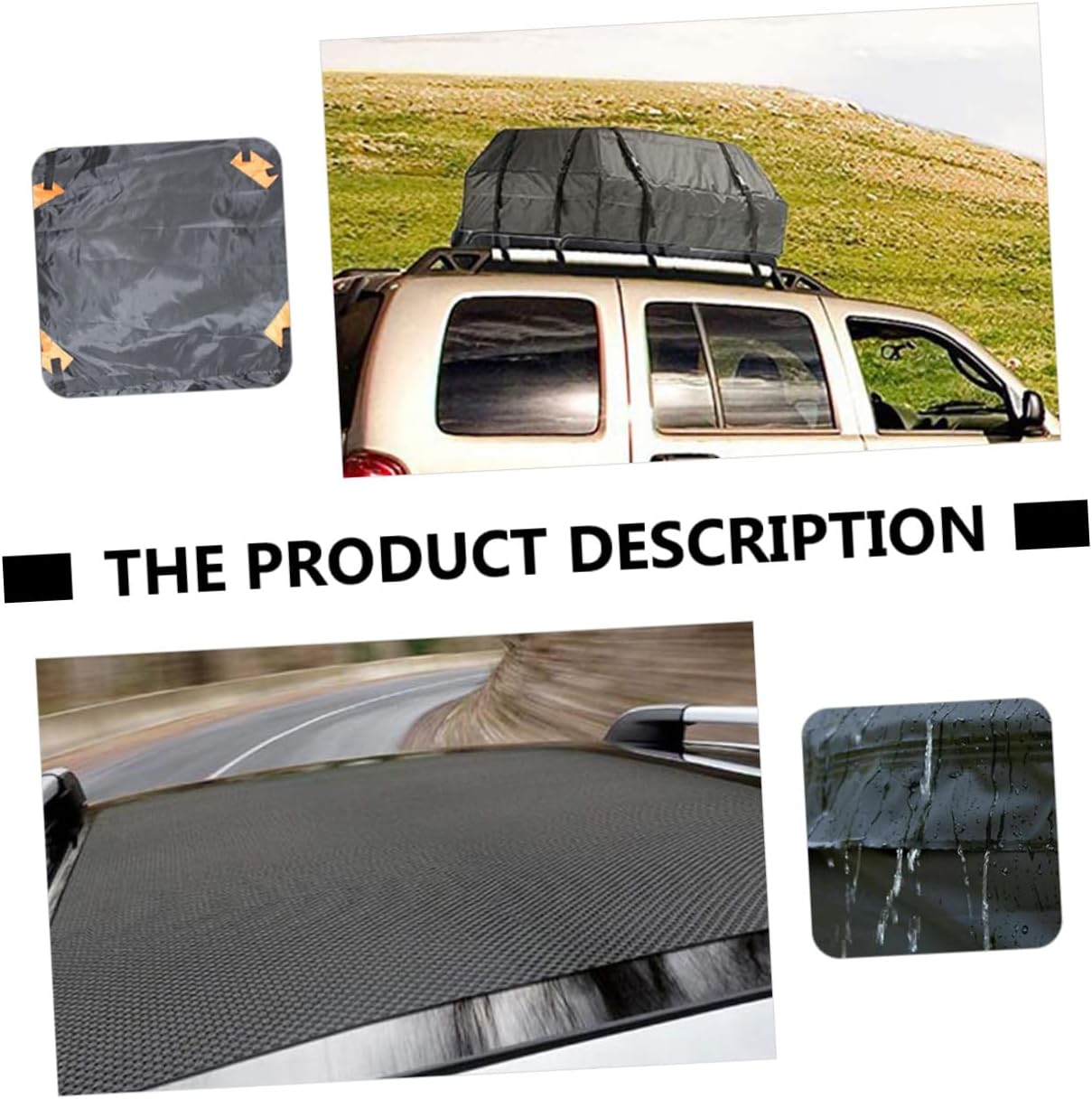 CHILDWEET Car Roof Bag Oxford Cloth Rooftop Cargo Carrier with Easy Installation and Wear-Resistant Protection for Extra Vehicle Storage