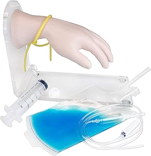 Vision Scientific VAZ800 Advance Opisthenar I.V. Injection Hand Model | Soft and Lifelike Material with Amazing Details | Injectable Metacarpal |Digital and Thumb Veins on Doral Surface