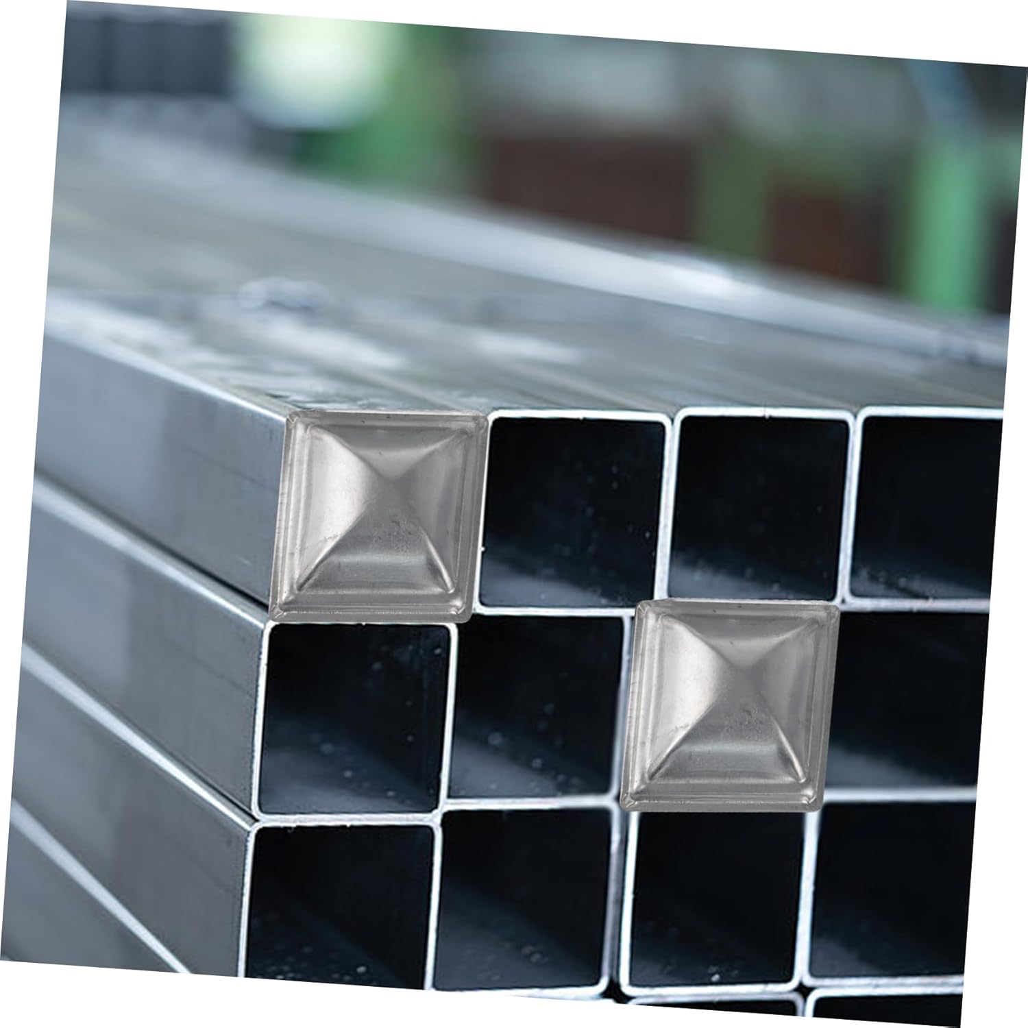 16pcs Post Cap for Fence Decorative Iron Cap Solar Post Fence Parts Picket Decoration