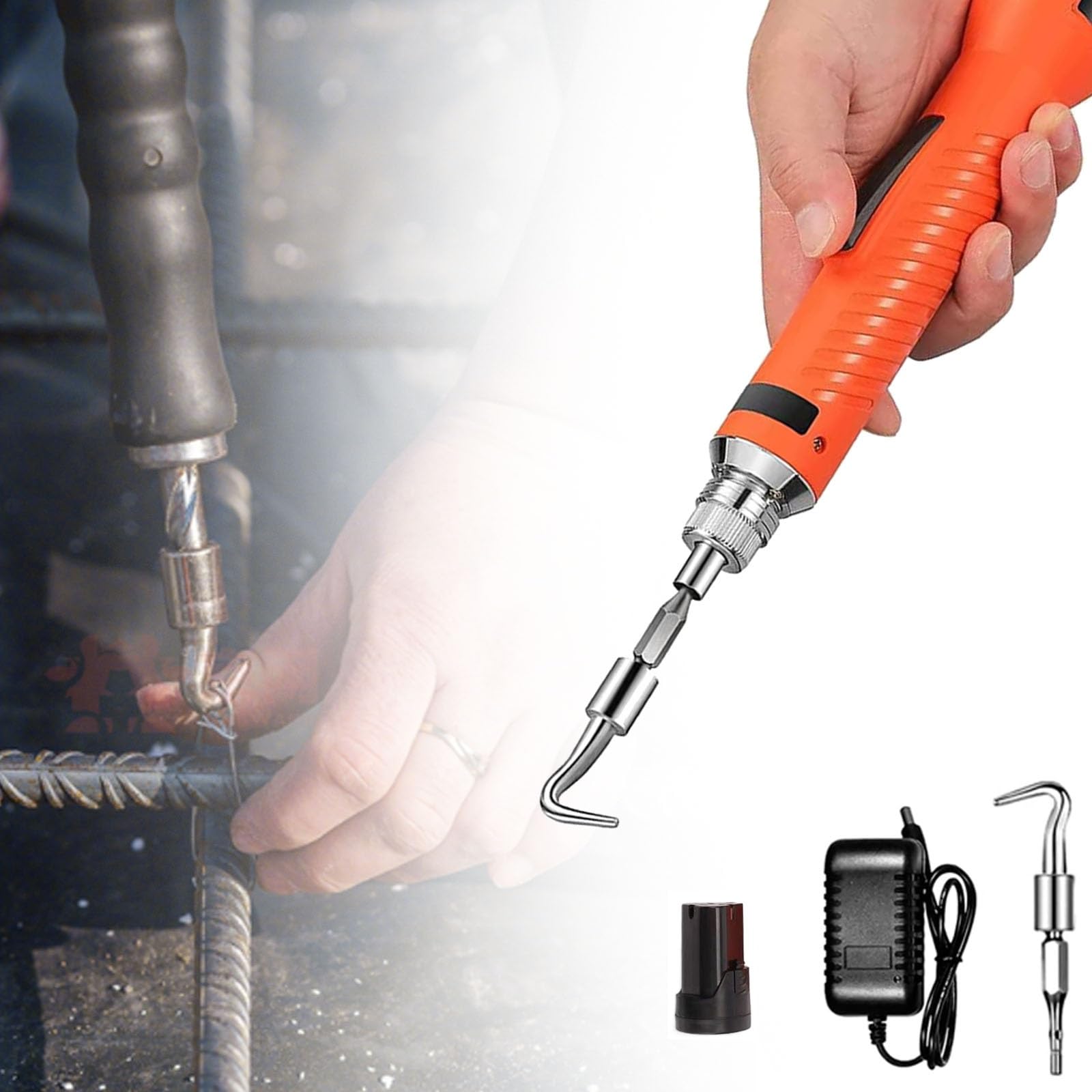 GYKOZY Rebar Tie Wire Twister,Pull Tie Wire Twister for Wires and Rebar Ties, Electric Rebar Tying Machine for Wires Concrete Metal Wire Twisting Fence Tying