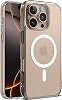 Minesk iPhone 16 Pro Max için Mat Şeffaf MagSafe ile Uyumlu Kılıf Parmak izi Bırakmayan Mat Arka Kısım ve Ultra Şeffaf Kenarlar Silikon Kılıf Kapak Manyetik, 16 Pro Max