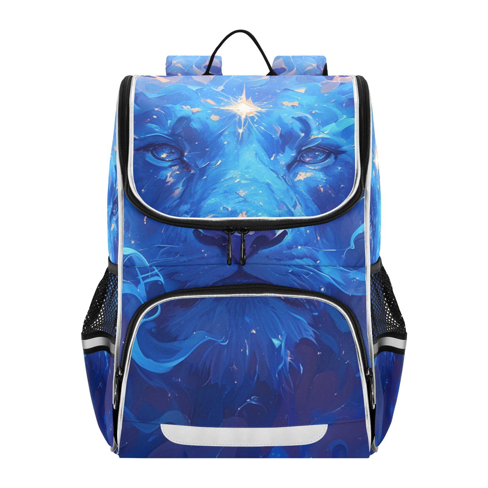 Mochila de viaje infantil para excursiones con estampado de león 8