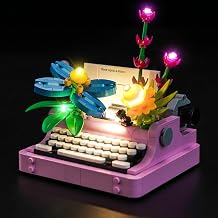 LocoLee Light kit Compatible with Lego Typewriter with Flowers 31169- No Model Only Light, LED Lighting Accessories Compatible with Lego Typewriters