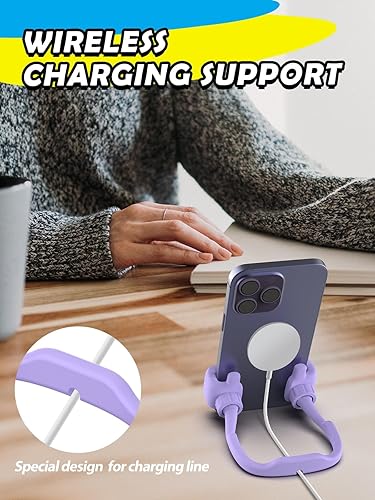 Miniatura 5 de Regalos navideños para mujeres, hombres, adolescentes y niñas paquete de 2 soportes para teléfono celular, pulgares hacia arriba, soporte para