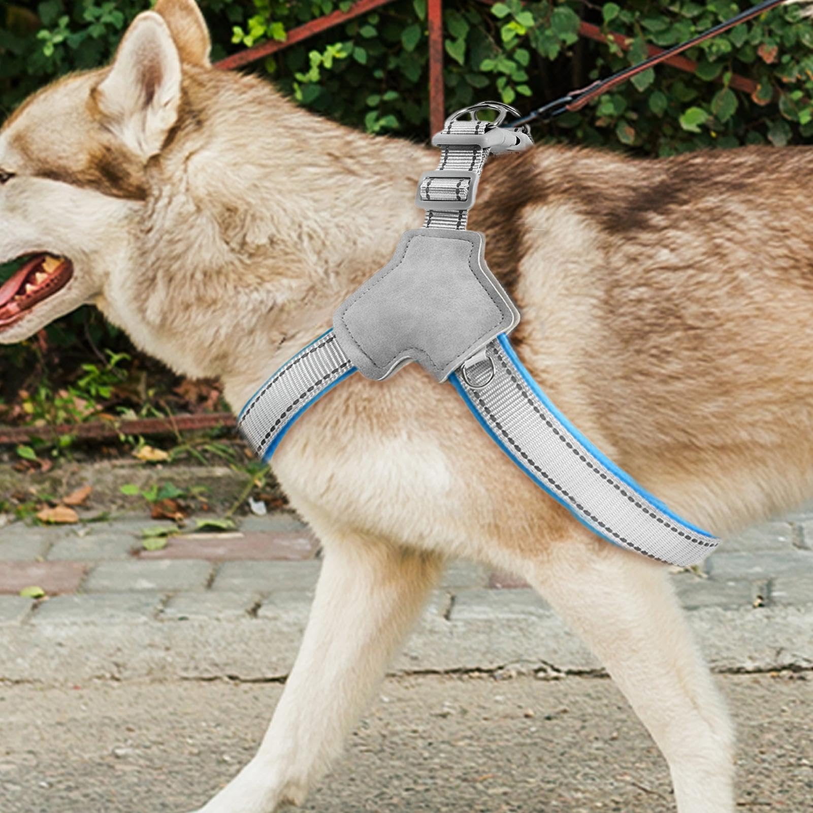 Imbracatura riflettente per animali domestici gilet per passeggiate per cani - Imbracatura per cani in Y senza di clip anteriore riflettente - Accessori per l'allenamento a piedi per cuccioli