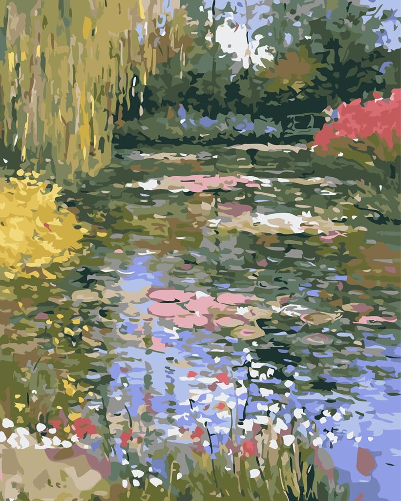 油絵 絵画【蓮の池】 油絵 蓮の池 絵画 HR 通販 12814518｜Creema(クリーマ)
