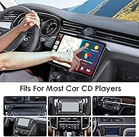Vista 7 de EEEKit 2 in 1 CD Slot Tablet Car Mount, Universal 360° Rotation CD Player Car Phone Holder for 4-11in Devices, Black