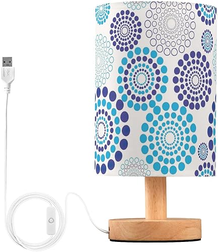 Miniatura 1 de Yuiboo Table Lamp Stylish Colored Modern Blue Dot Modern Lamps Modern Night Light for Boys Home lámparas para mesa de Noche