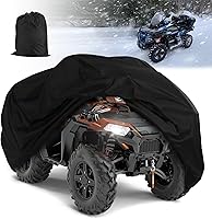 Vista 1 de QYMOTO ATV Cover,Large ATV Cover XL 2-UP,Universal 4 Wheeler Quad Durable Waterproof Outdoor Full Protection Windproof for CFMOTO Cforce 600 1000