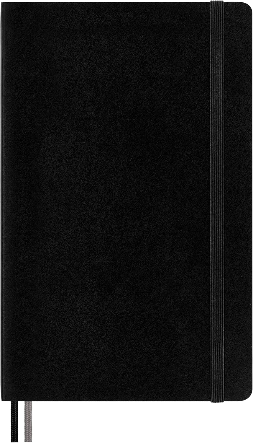 Moleskine Classic Expanded Notebook, Soft Cover, Large (5" x 8.25") Dotted, Black, 400 Pages