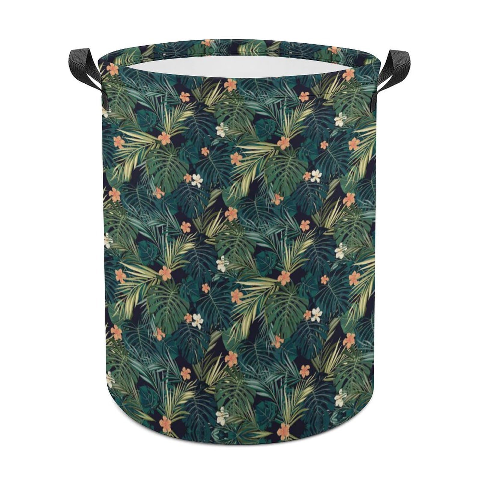 Wlntrophic Laundry Hamper, Hawaiian Palm Tree Laundry Basket, Washing Basket with Handle