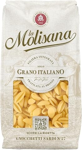 La Molisana - Gnocchetti Sardi n. 27, Pasta Classica da Solo Grano Italiano, Trafilata al Bronzo, Formato...