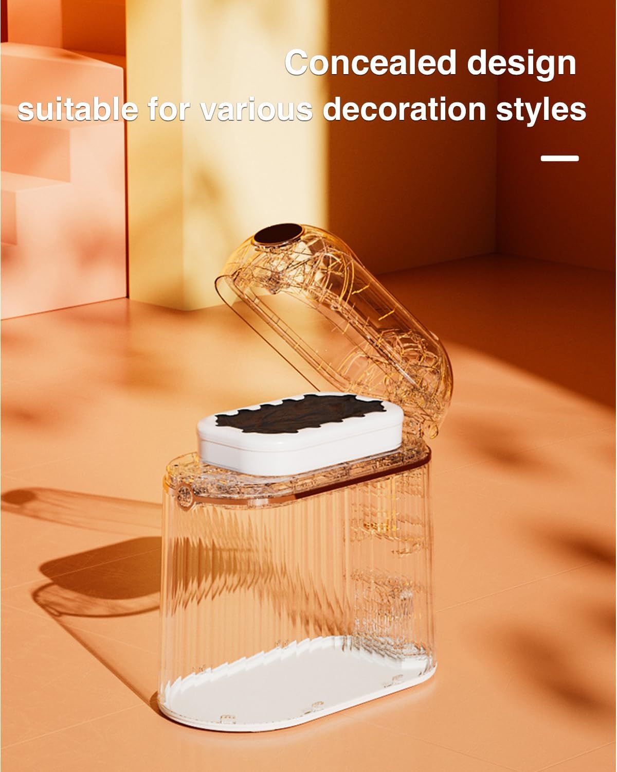 E1 Automatic Trash Can Refill Rings，Official Self Changing Garbage Bag for E1 Touchless Sensor Smart Trash Can, 6Pack - 150 Count (6 Months Supply)