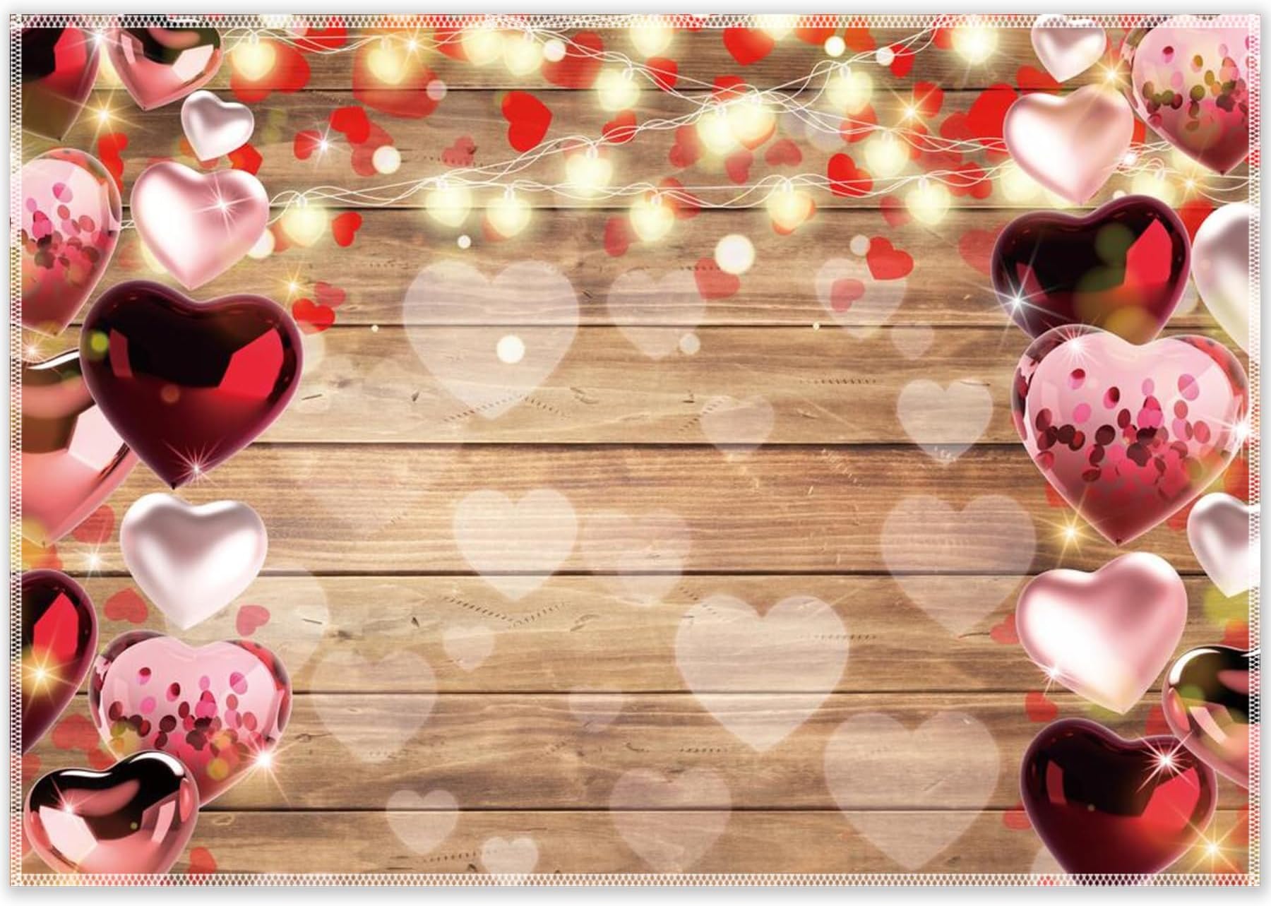 Fanghui 8x6ft Valentine's Day Photography Backdrop Love
