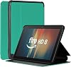 Tablet Case Fits 8 inch Tablet,Slim Soft TPU Back Smart Magnetic Stand Protective Cover,[SleepWake]202420222020 ReleaseIncompatible with iPad Samsung TCL 8inch Tablet Green