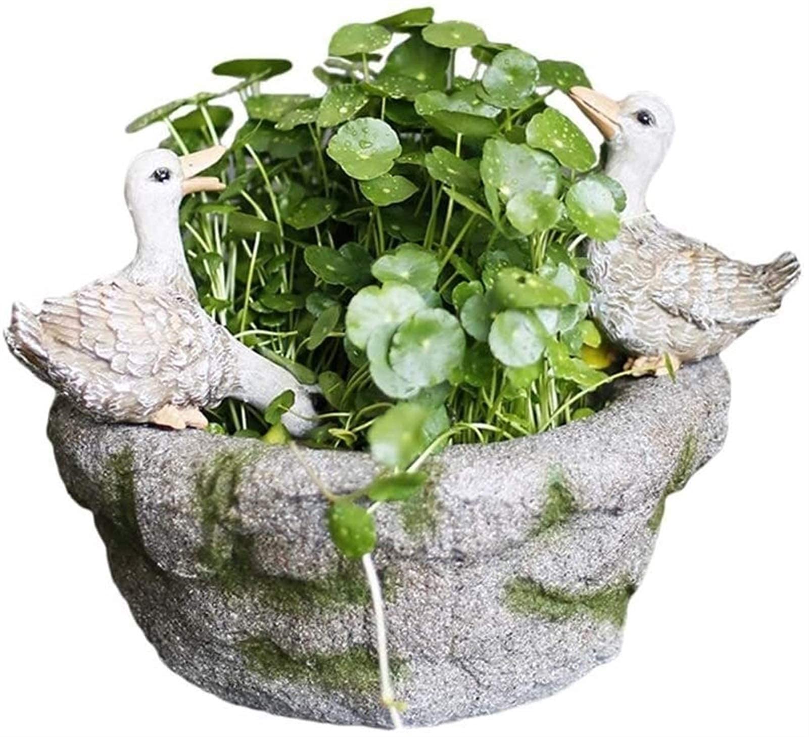 XJBTBA Maceta de Jardín Oggetto Decorativo per casa, Fiori di Fiore Creativo Esterno Decorazione Giardino Ornamenti paesaggi