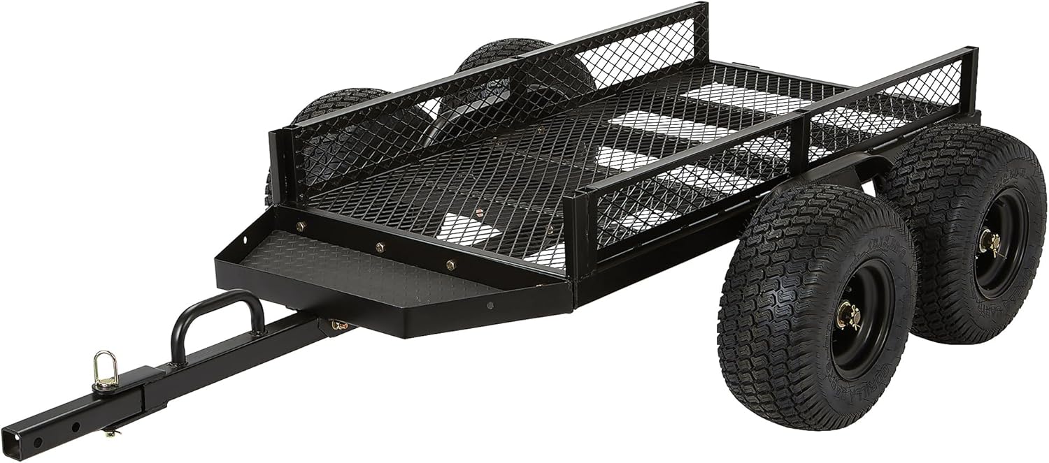 Strongway Utility Trailer, 1600-Lb. Load Capacity, 60in.L x 30in.W, Steel Frame