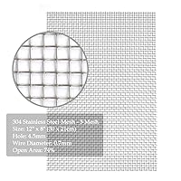 Vista 3 de TIMESETL 3 piezas de alambre tejido de acero inoxidable 5 malla - 12 "x 8" (30x21cm) Metal guardia de seguridad de jardín de malla de gabinetes