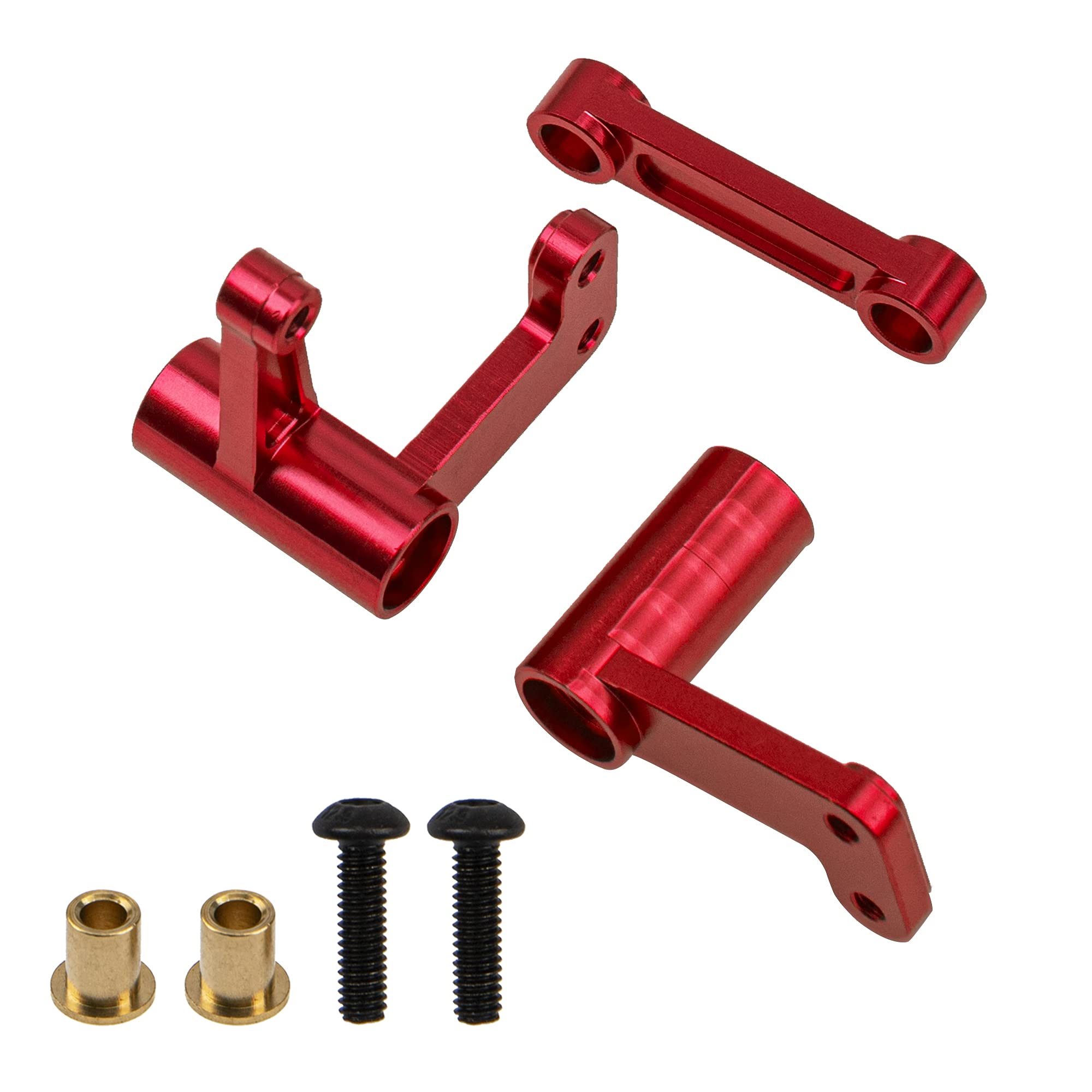 Alloy Steering Bellcranks Drag Link With Ball Bearings - Upgrade Part For Traxxas Slash/Rustler/Bandit 2WD RC Cars (Green) - View #9