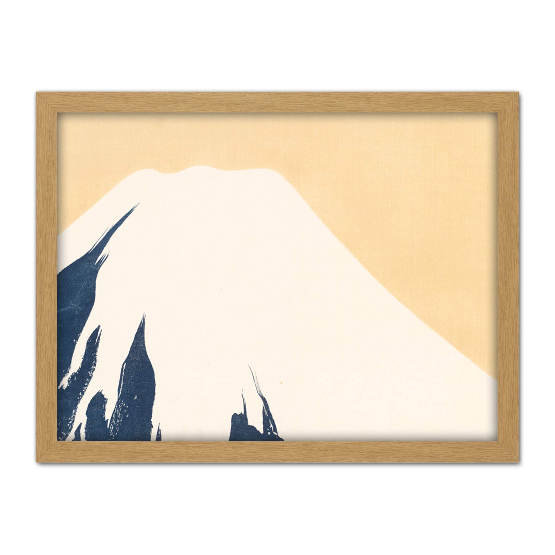 Artery8 Kamisaka Sekka Mount Fuji Japanese Painting Artwork Framed Wall Art Print 18X24 Inch