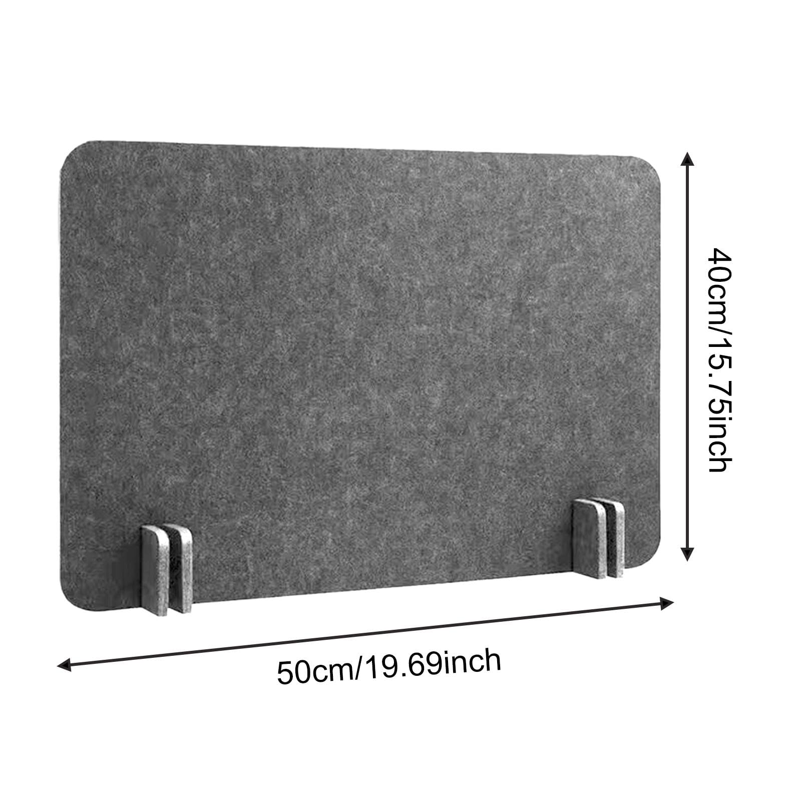 Divisor de Escritorio acústico con Patas de, Separador de Mesa Independiente, Panel de privacidad para aulas, escuelas y Estudios, Gris Oscuro 40x50 Cm