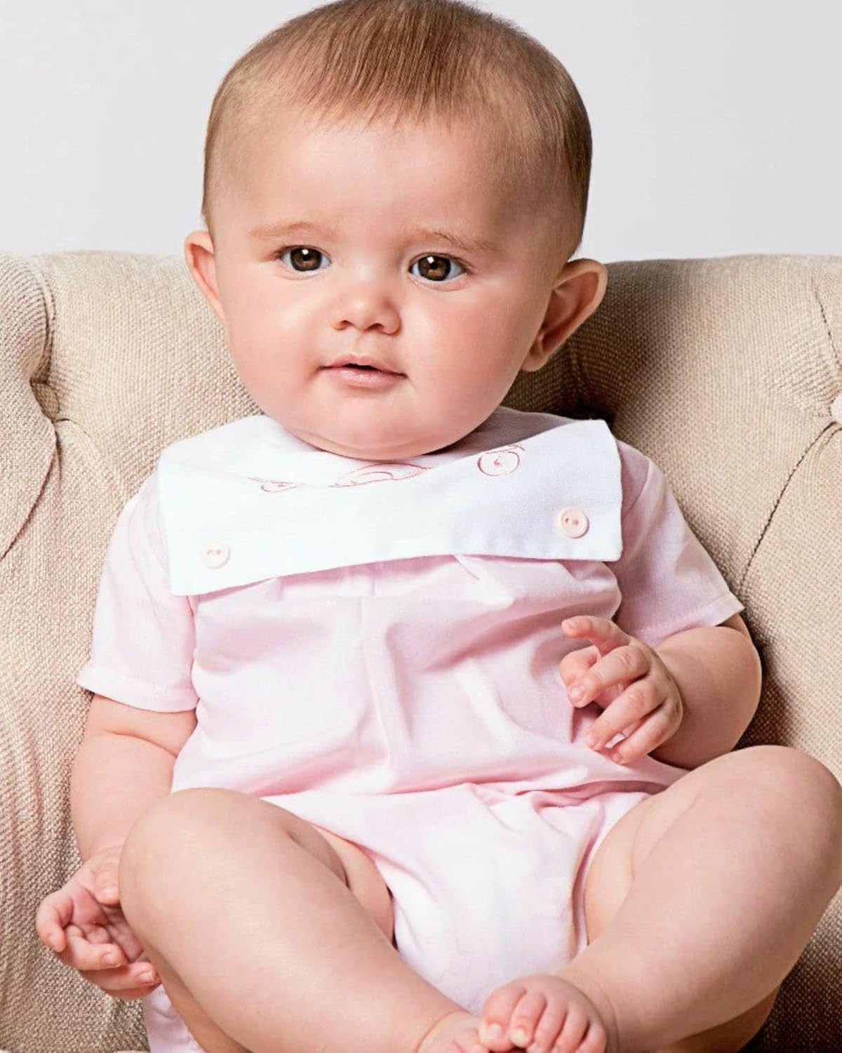 Carriage Boutique Personalized Baby Gifts - Monogram Included, Boys Shortall and Girls Romper, Designed in USA