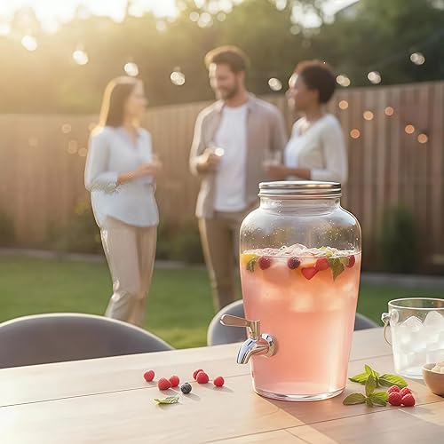 Miniatura 7 de Bekith Paquete de 2 espigas de repuesto para dispensador de bebidas, grifo de repuesto de dispensador de bebidas de agua con acabado pulido de acero