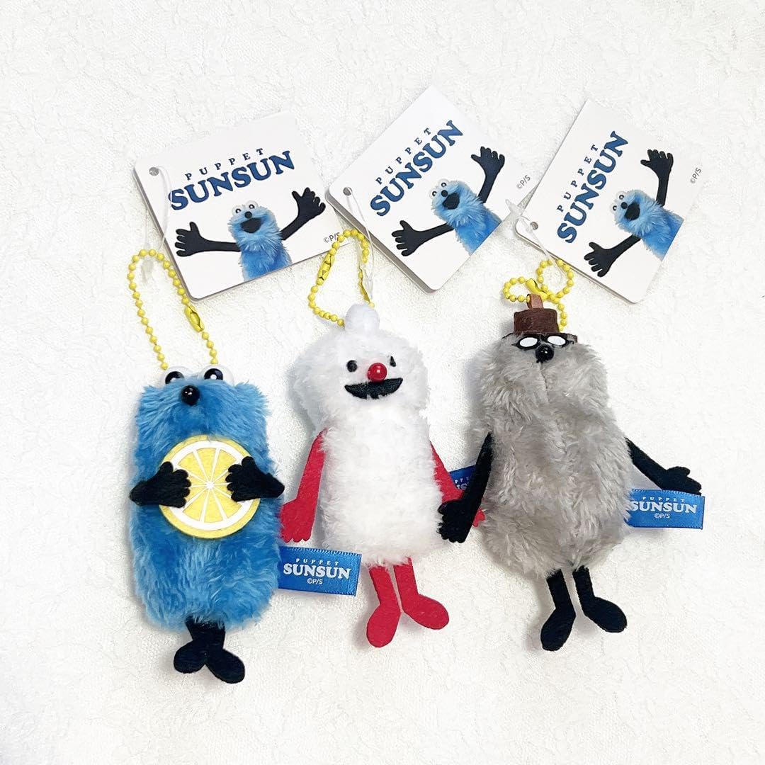☆パペットスンスン☆ぬいぐるみマスコット＋アクリルキーホルダー14点