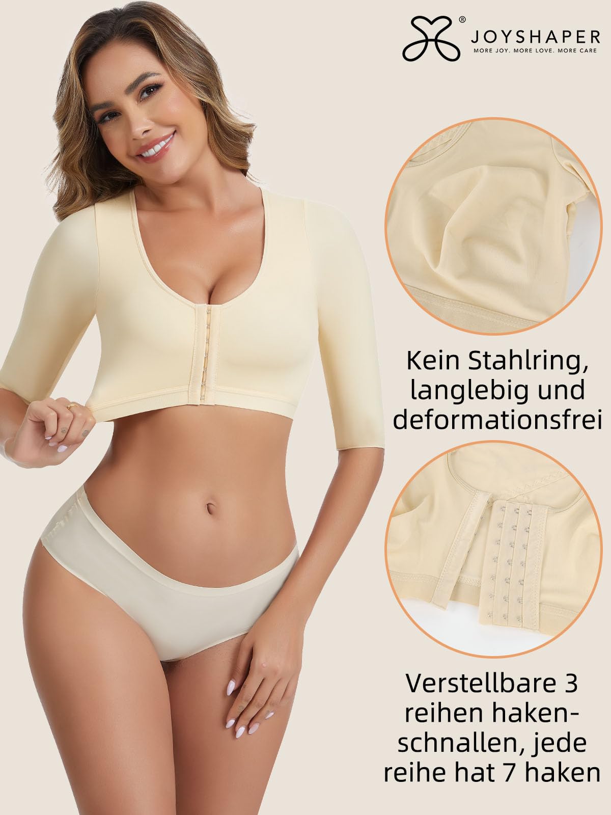 Joyshaper Damen Arm Shaper Former Figurformende Oberarme Schlanker Haltungskorrektur Tops Shapewear Kompression