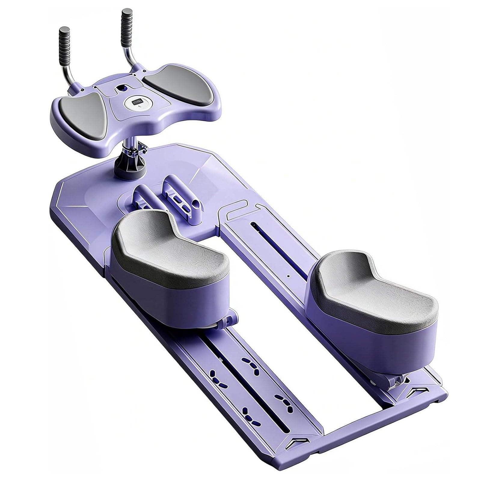 DDZJTPP 6-In-1 Spine Twist Trainer, Waist Trainer Machine Digital Timer Home Gym Equipment for Waist Trainer Workout Waist Toning Back Leg Stretching Purple